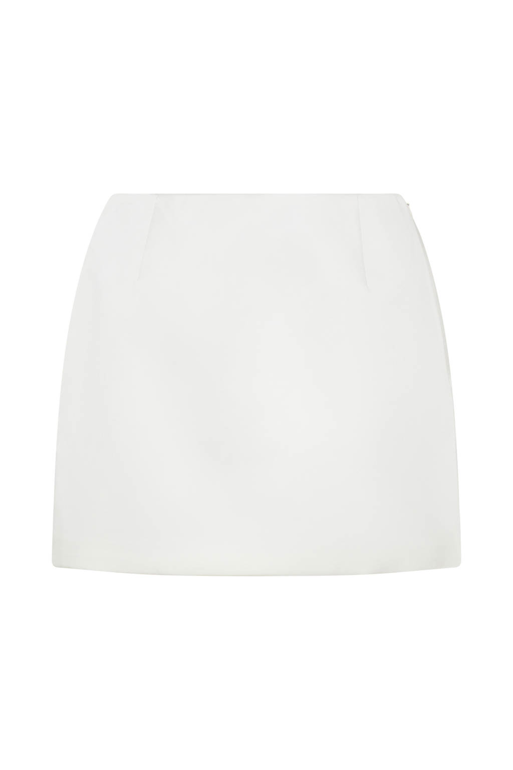 Adeline Satin Mini Skirt - White